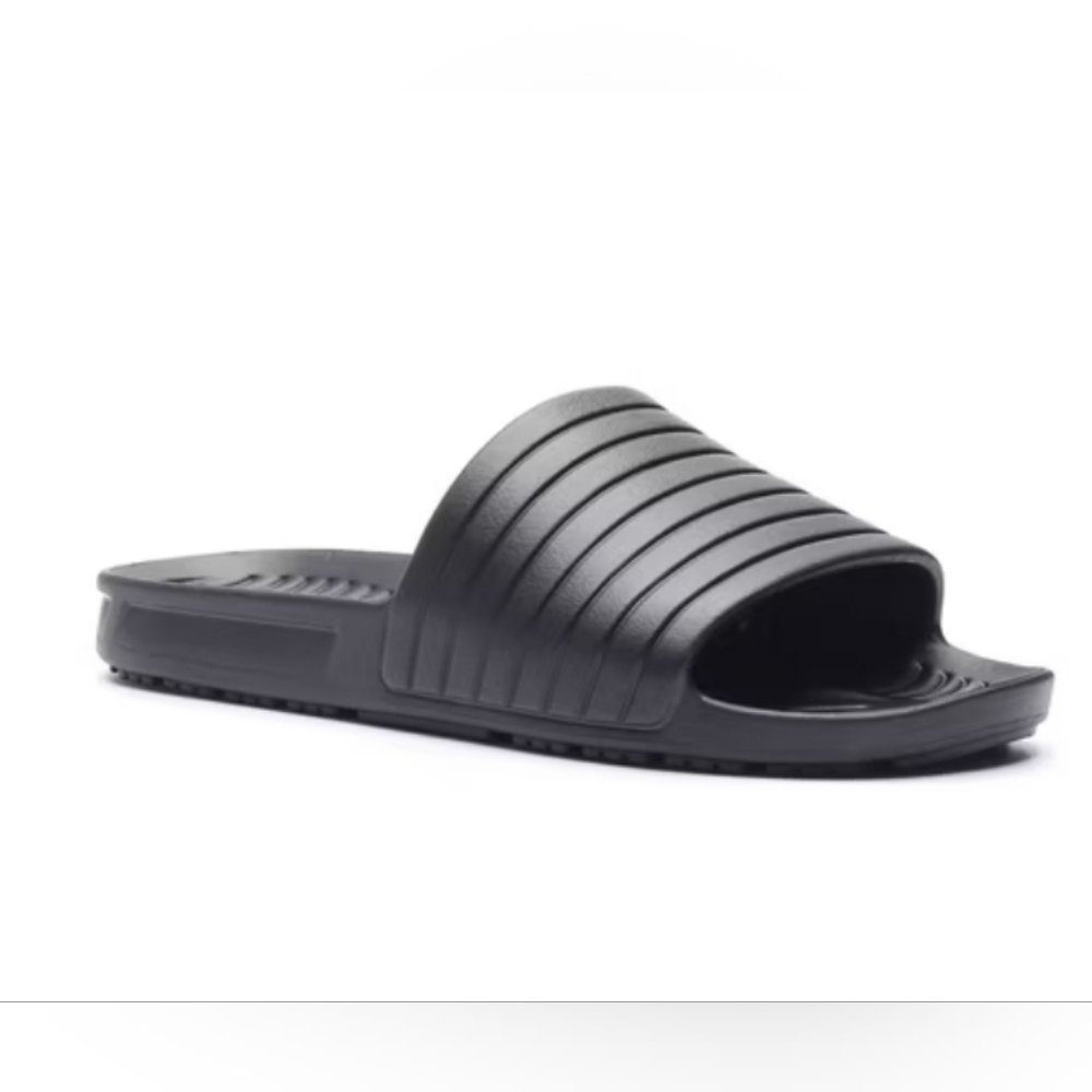 Athletic Works Adult Men’s Tunnel Slide Sandal Size: 9 Black NWT